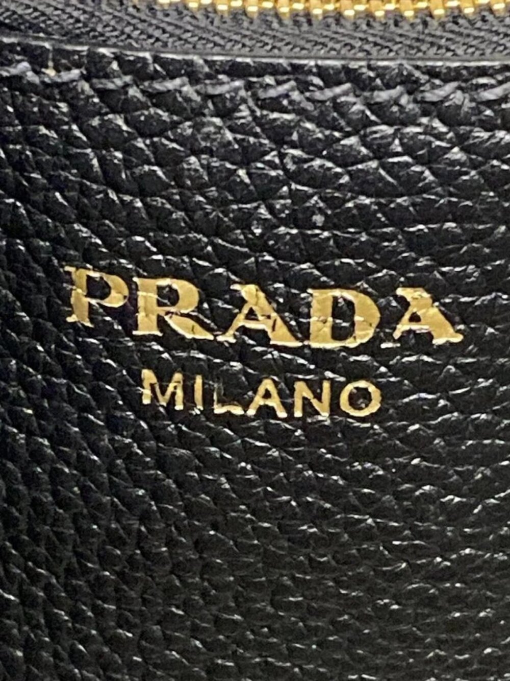 PRADA Vittelograin tote bag 1BG301 Black Leather Women's Tote Bag - Picture 12 of 15